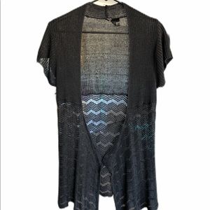 Etoile black knit lightweight cardigan